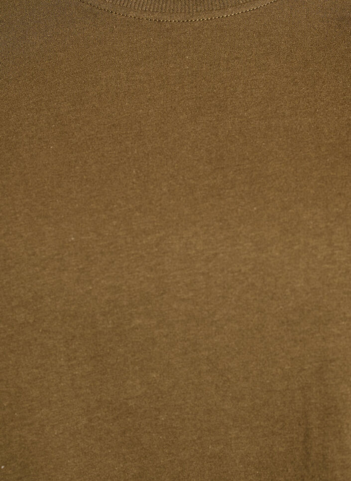 Basic-T-Shirt aus Baumwolle mit Rundhalsausschnitt, Gr&uuml;n, Packshot image number 2