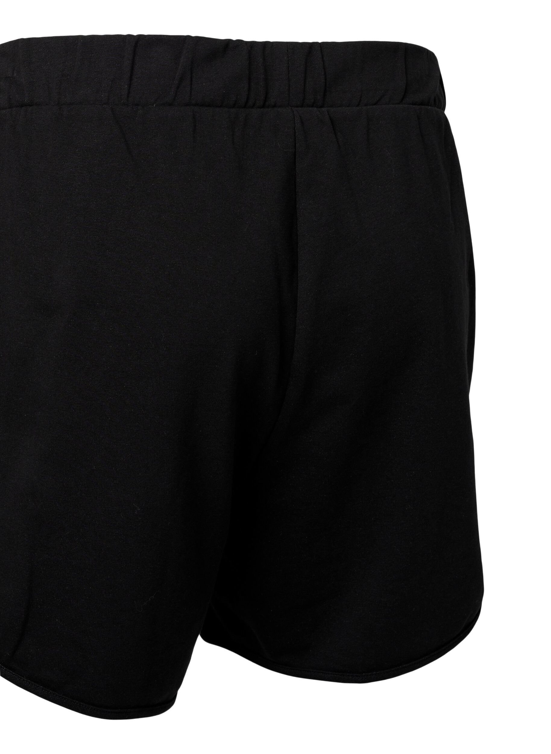 Zizzi Einfarbige Shorts mit Taschen, Black, Packshot image number 3