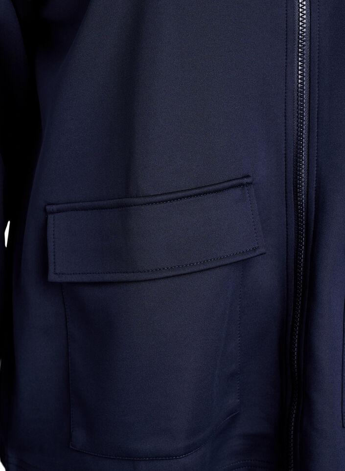 Trainingsjacke mit Streifen und Taschen, Blau, Packshot image number 3