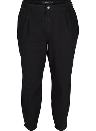 Slouchy Fit Jeans aus Baumwolle, Black , Packshot image number 0