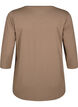 Trainingsshirt mit 3/4-&Auml;rmeln, Beige, Packshot image number 1