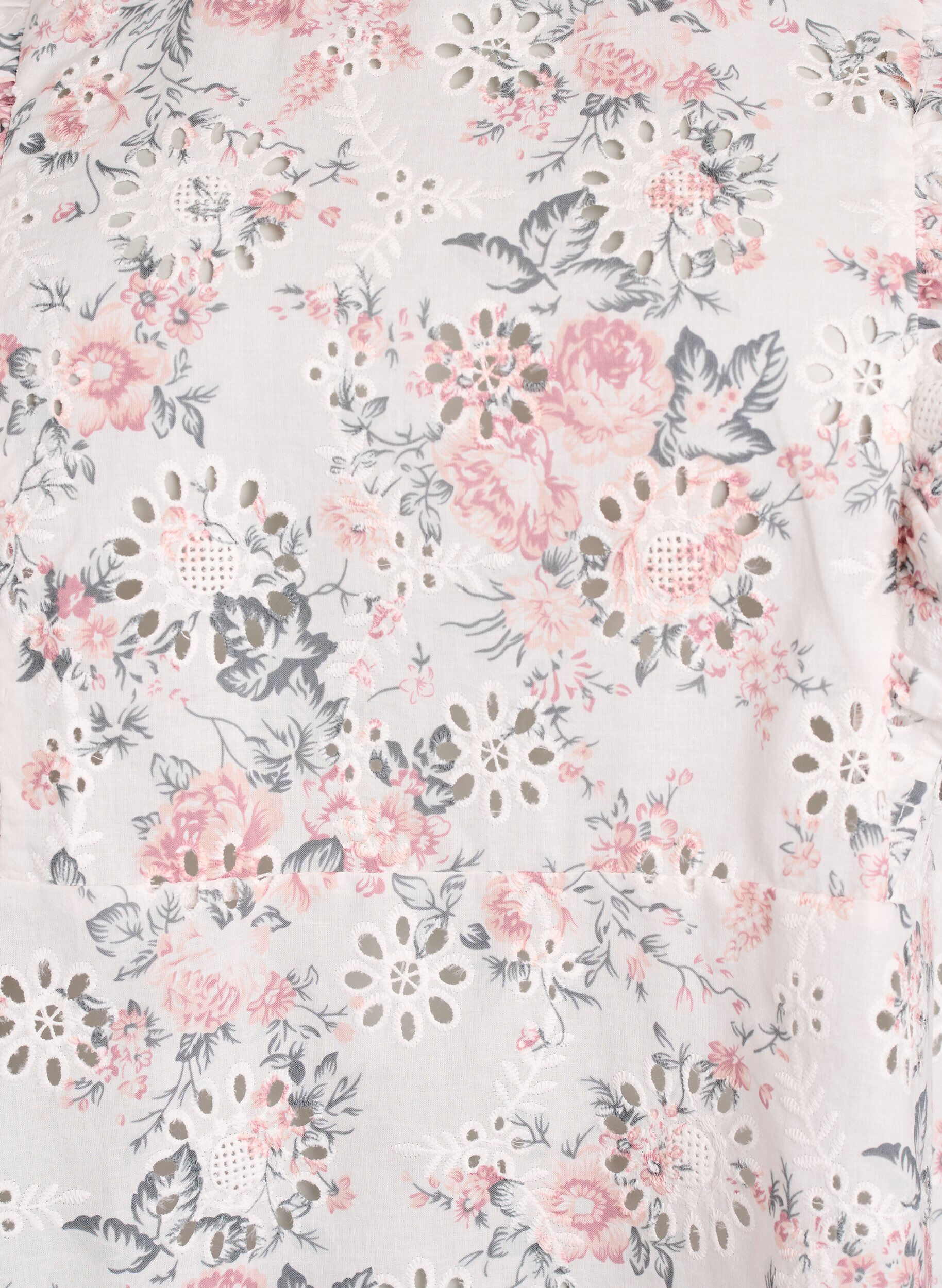 ZizziBluse aus Baumwolle mit Broderie Anglaise und R&uuml;schen, Rot, Packshot image number 2