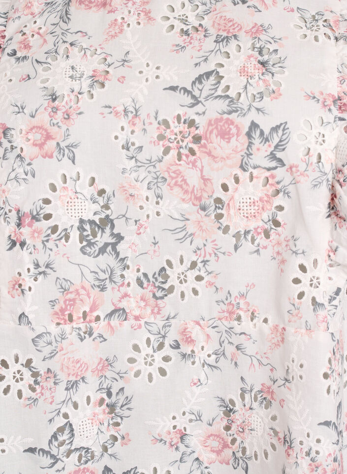 Bluse aus Baumwolle mit Broderie Anglaise und R&uuml;schen, Rot, Packshot image number 2