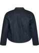 Figurbetonte Jeansjacke mit Rei&szlig;verschluss, Blau, Packshot image number 1