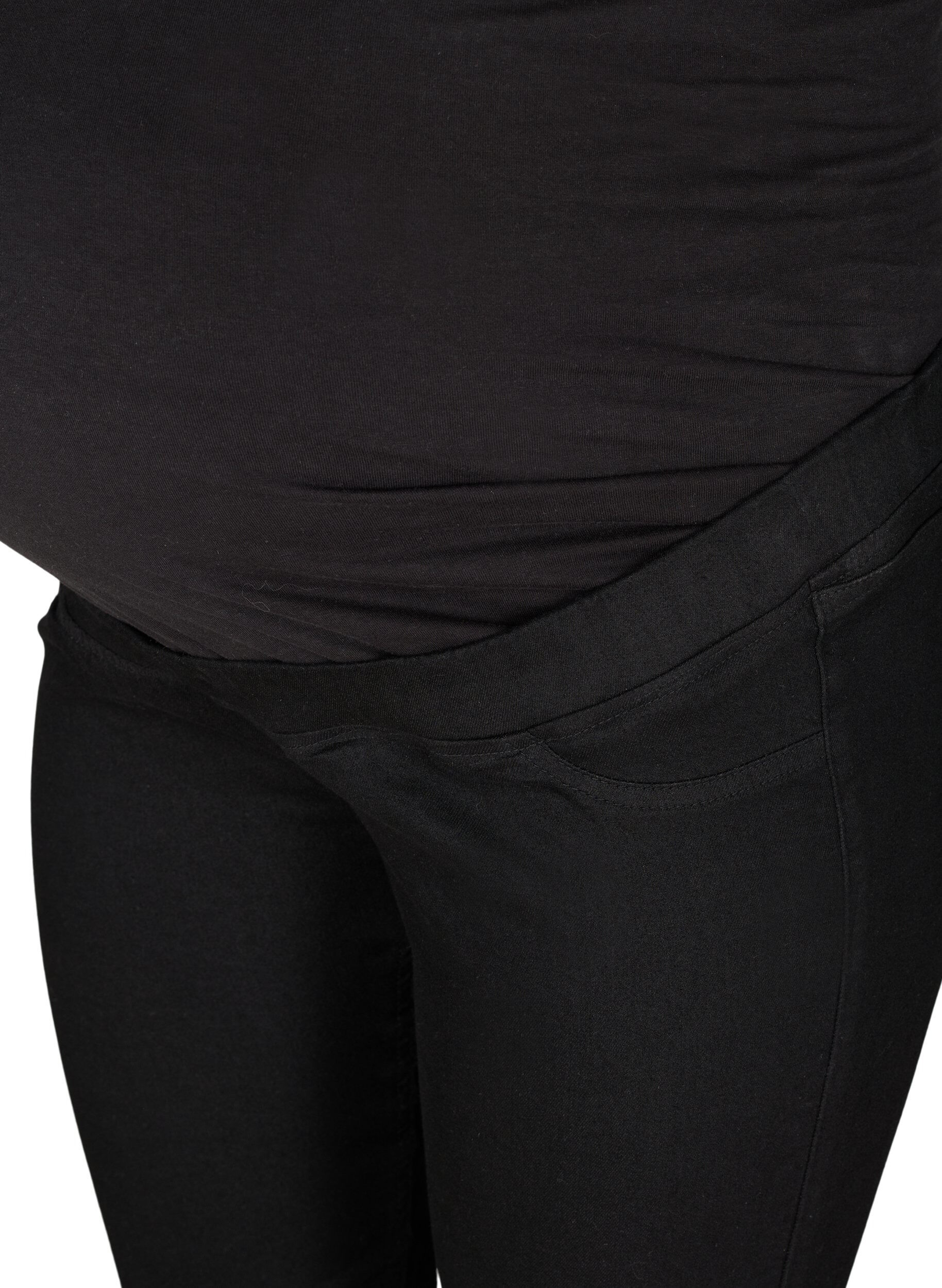 Zizzi Umstands-Jeggings mit Taschen hinten, Black, Packshot image number 2