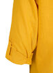 Hemdbluse aus Baumwolle mit V-Ausschnitt, Golden Yellow, Packshot image number 3
