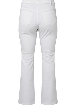 Ellen Bootcut-Jeans mit hoher Taille, White, Packshot image number 1