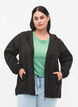 Kurze Jacke mit Kapuze und verstellbarer Saum, Black, Model image number 0