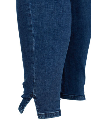 Aktionsartikel - Cropped Amy Jeans mit Schlitz, Blue denim, Packshot image number 3