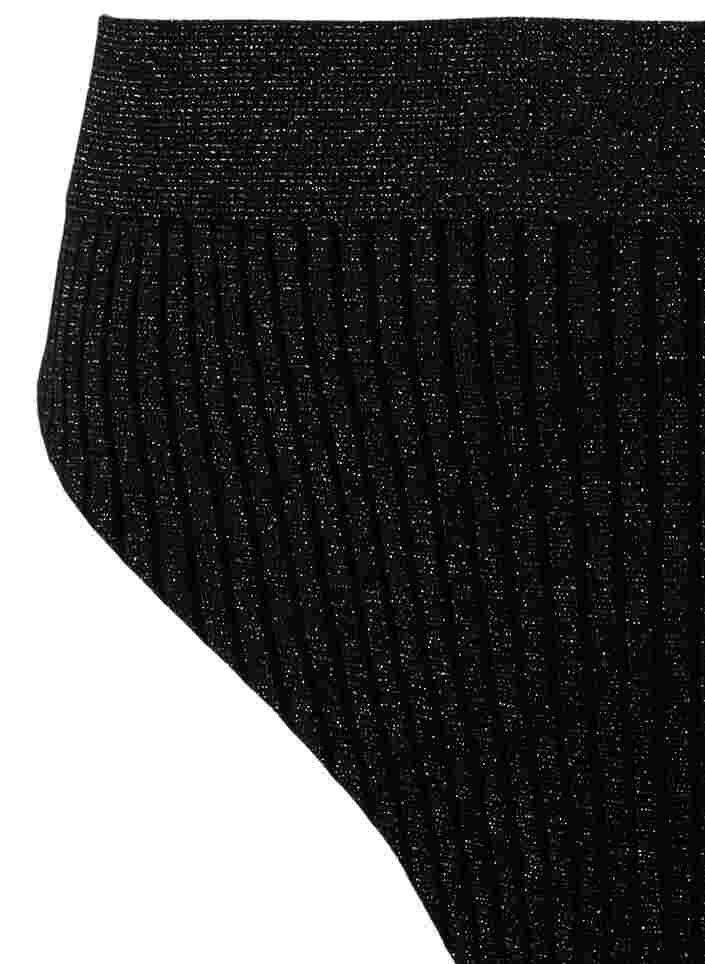 Glimmer-Tanga mit normaler Taille, Black w. Lurex, Packshot image number 2