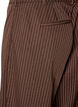 Nadelstreifenhose mit Strasssteinen und weitem Bein, Braun, Packshot image number 3