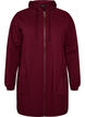 Langer Cardigan mit Kapuze und Rei&szlig;verschluss, Rot, Packshot image number 0