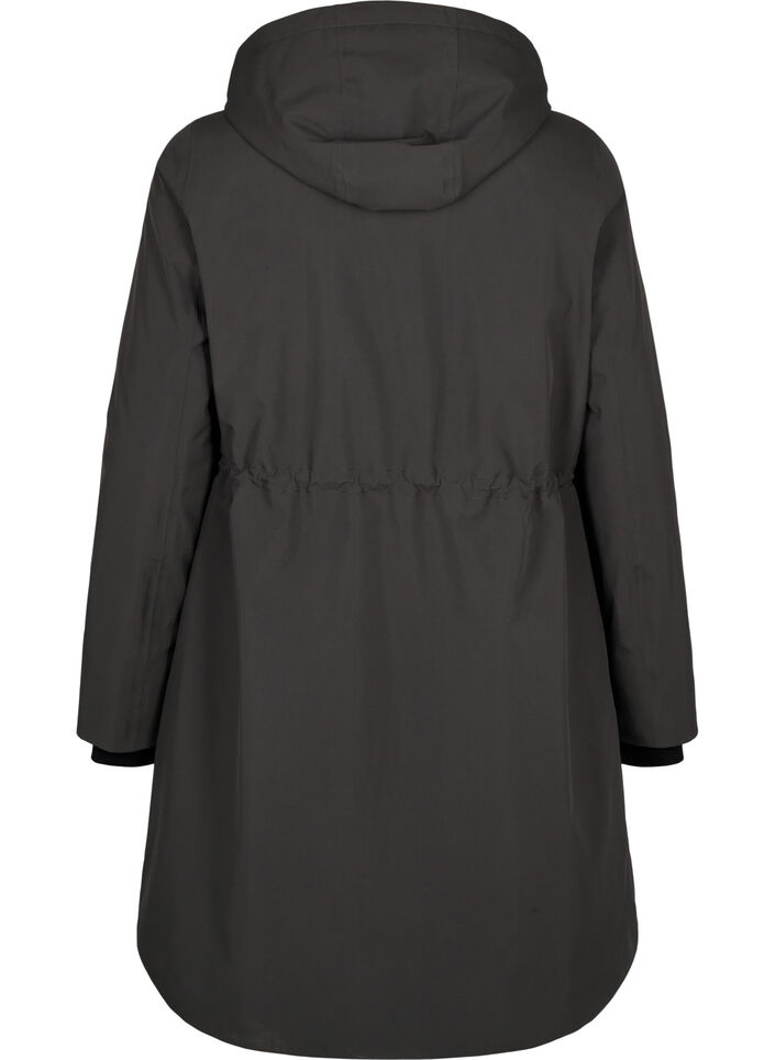 Funktioneller Parka-Wintermantel mit Kapuze, Raven, Packshot image number 1