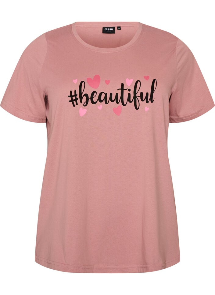 T-Shirt mit Print, Rot, Packshot image number 0