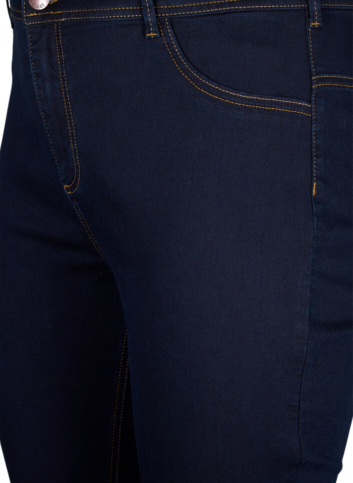 Super Slim Amy Jeans mit hoher Taille, Blau, Packshot image number 2