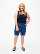 Eng anliegende Denim-Shorts mit hoher Taille, Blue Denim, Model image number 3