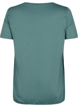 Kurzärmliges T-Shirt aus Baumwolle mit Gummizug am Saum, Sea Pine W. Life, Packshot image number 1
