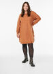 Strickkleid mit Rundhalsausschnitt, Orange, Model image number 1