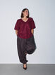 Paillettenbluse mit Ballon&auml;rmeln, Rot, Model image number 1