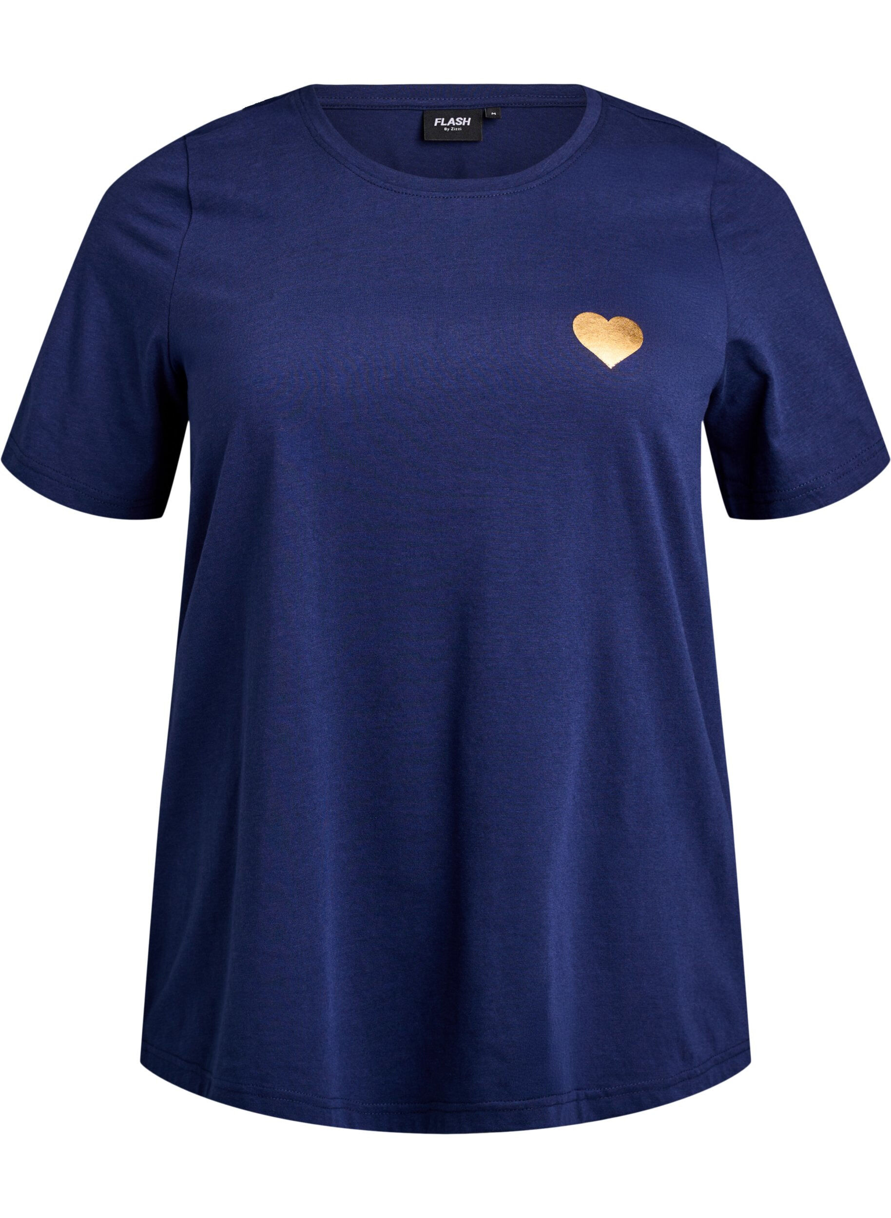 Zizzi T-Shirt mit Print, Blau, Packshot image number 0