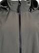 Softshelljacke aus kurzem Schnitt mit abnehmbarer Kapuze, Grau, Packshot image number 2