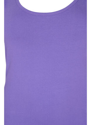 Solide Farbe Grundoberteil aus Baumwolle, Ultra Violet, Packshot image number 2