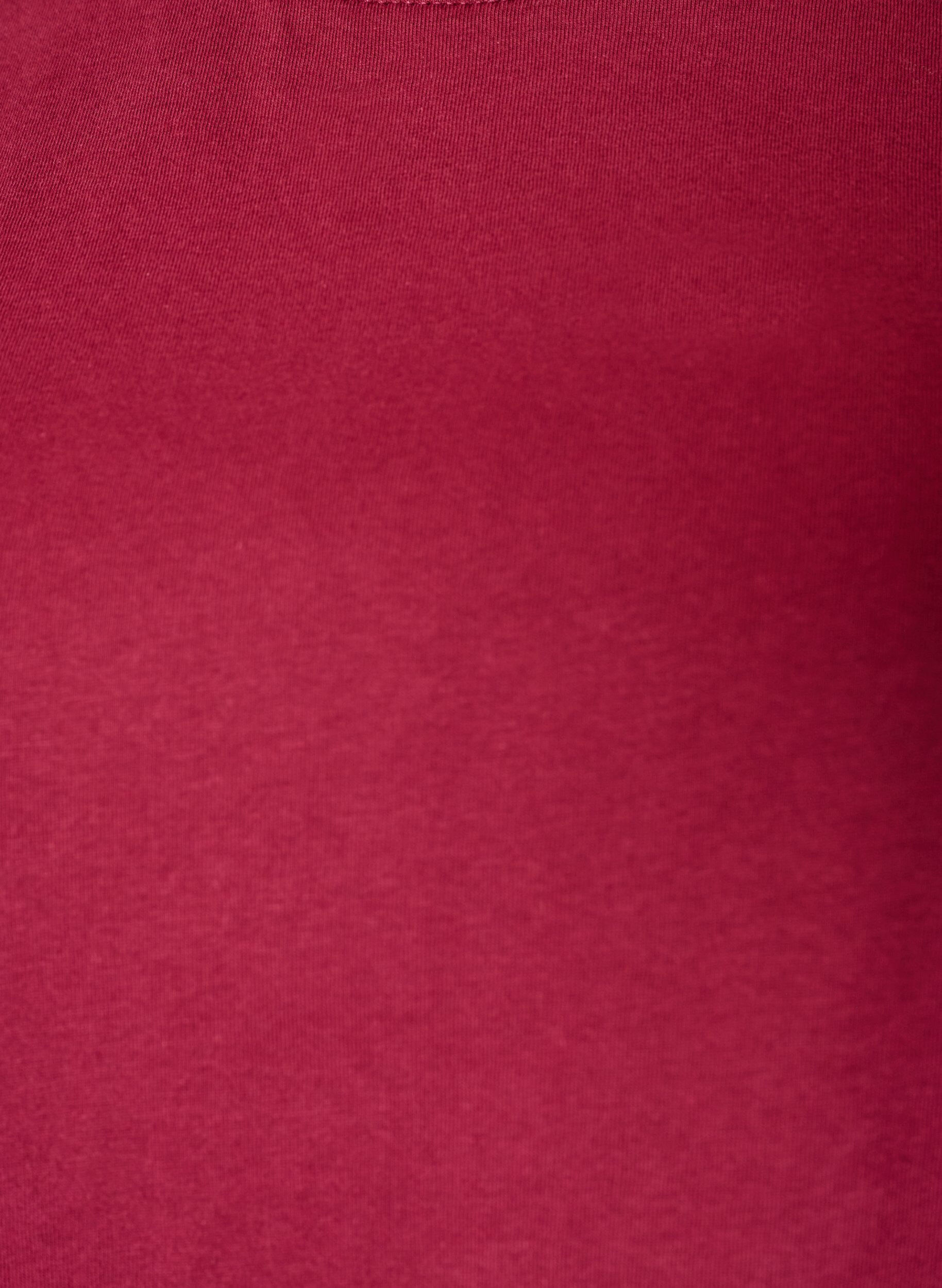 ZizziT-Shirt mit asymmetrischem Spitzensaum, Rot, Packshot image number 2