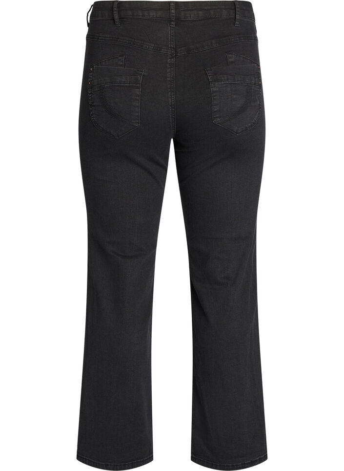 Gemma Jeans in Regular Fit mit hohem Bund, Black, Packshot image number 1