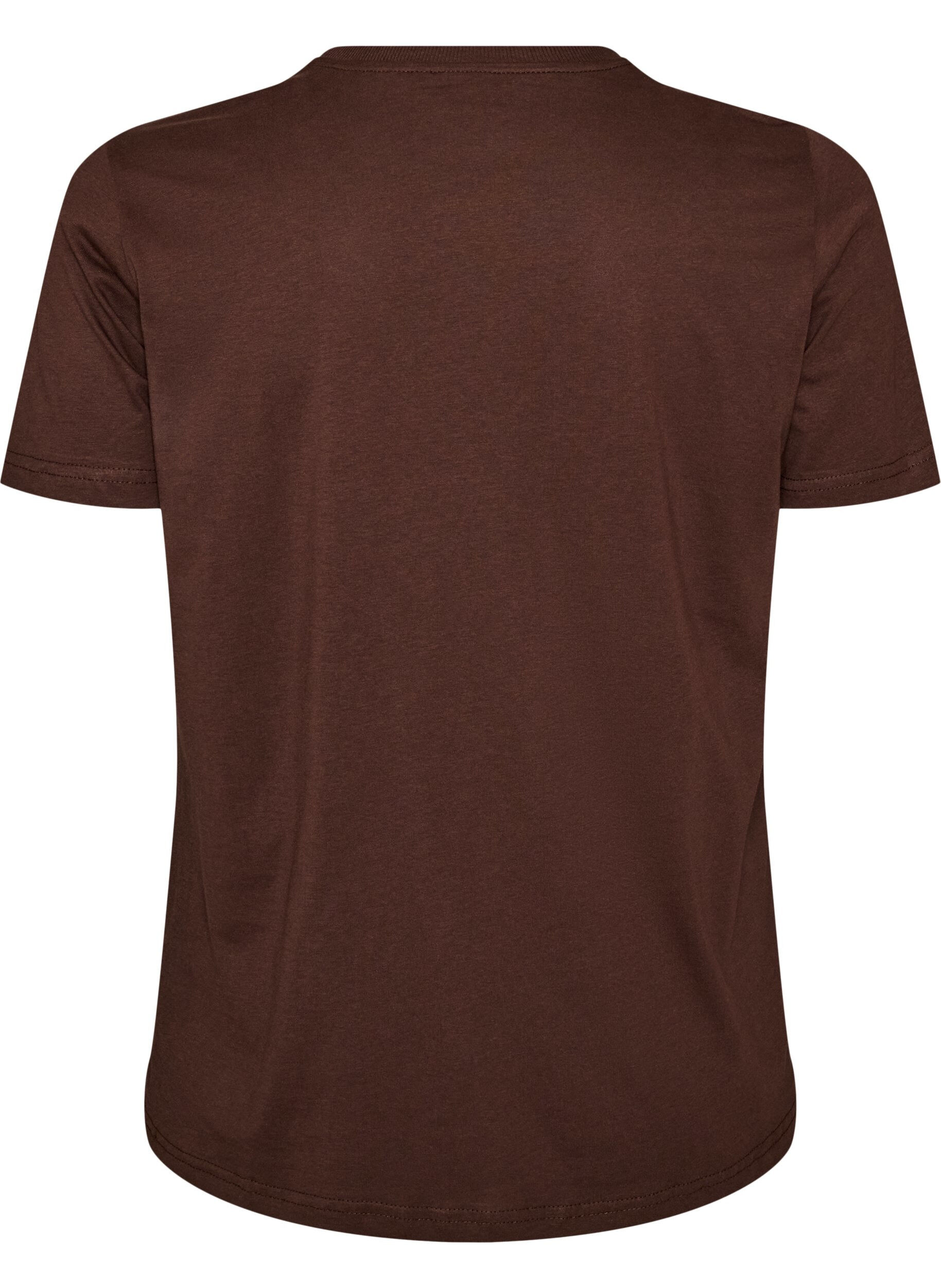 ZizziT-Shirt aus Baumwolle mit Frontprint, Braun, Packshot image number 1