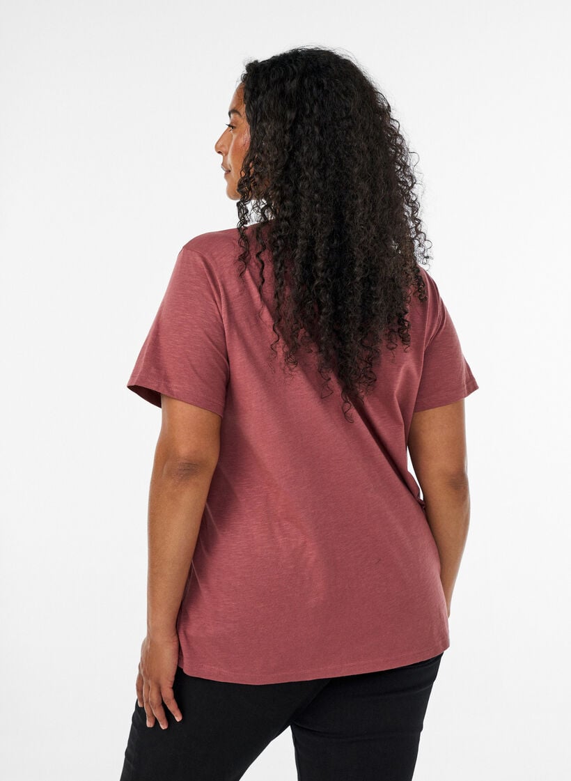 T-Shirt mit Knopfleiste, Braun, Model image number 2