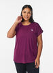 Einfarbiges Trainings-T-Shirt, Lila, Model image number 0