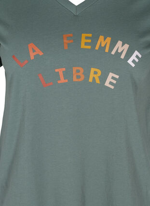 T-Shirt mit Print, Balsam Green FEMME, Packshot image number 2