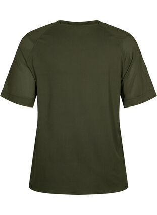 Kurzärmeliges Trainings-T-Shirt mit Rundhalsausschnitt, Forest Night, Packshot image number 1