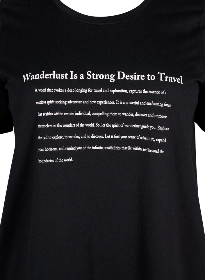 FLASH - T-Shirt mit Motiv, Black Wanderlust, Packshot image number 2