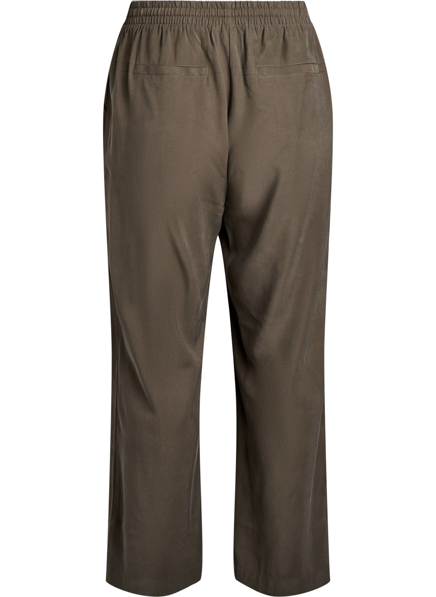 Zizzi FLASH - Viskosehose mit elastischem Bund, Gr&uuml;n, Packshot image number 1