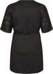Baumwollkleid mit Broderie-Anglaise-&Auml;rmeln und Bindeg&uuml;rtel, Schwarz, Packshot image number 1