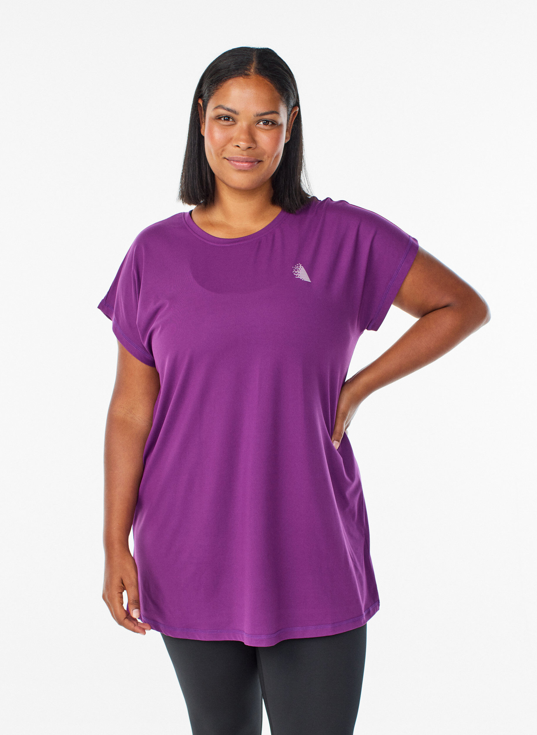 ZizziLanges Trainingsshirt, Lila, Model image number 0