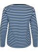 Lang&auml;rmeliges Nachtoberteil aus geripptem Jersey mit Streifen, Blau, Packshot image number 1