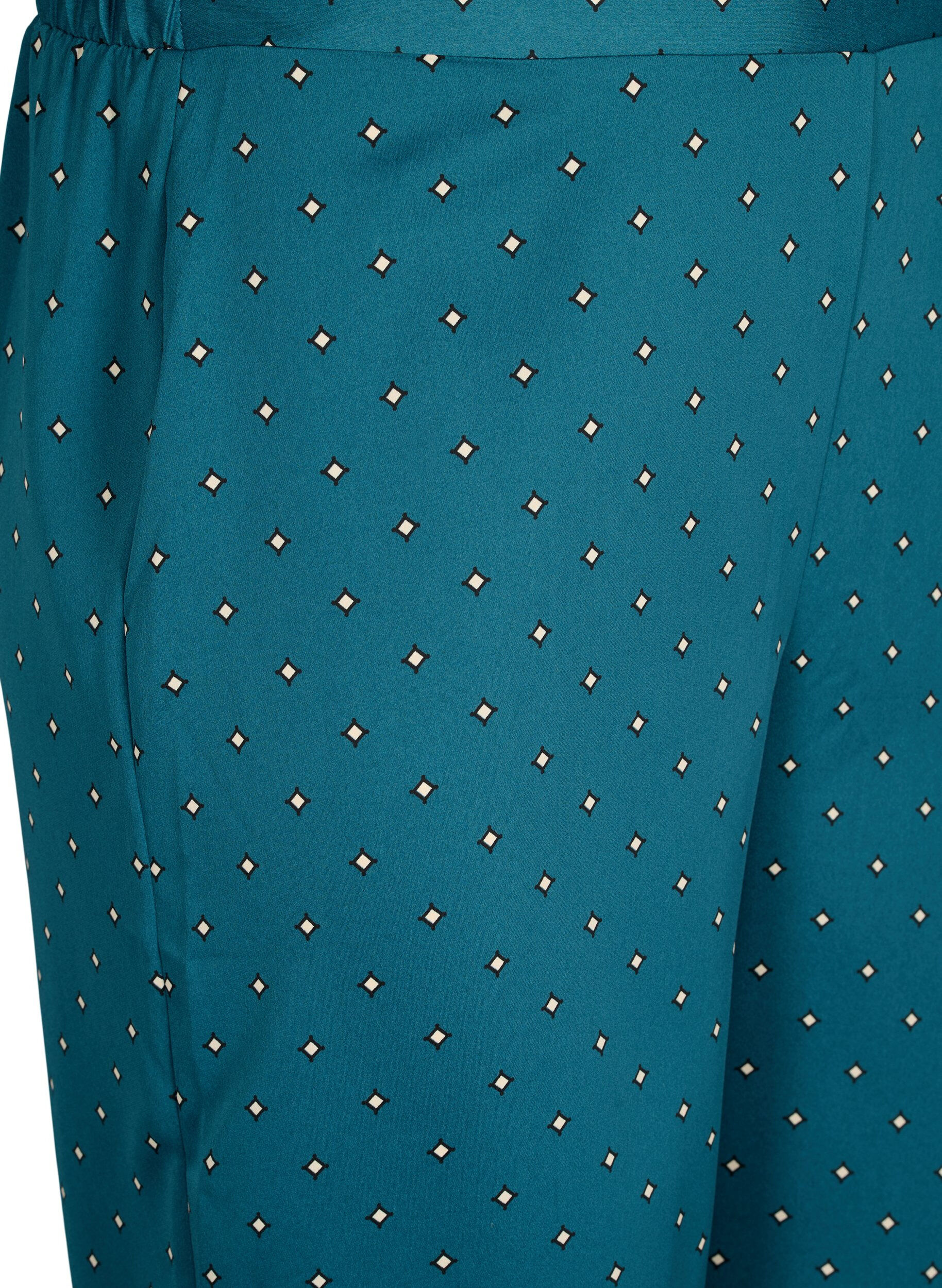 Zizzi Gedruckte Pyjamahosen, Balsam AOP, Packshot image number 2