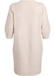 Strickkleid mit 3/4-Ärmeln und Rundhalsausschnitt, P. Stone White Mel., Packshot image number 1