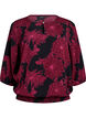 Bluse aus Viskose mit Blumenmuster und Smok, Dunkles Bordeaux, Packshot image number 0