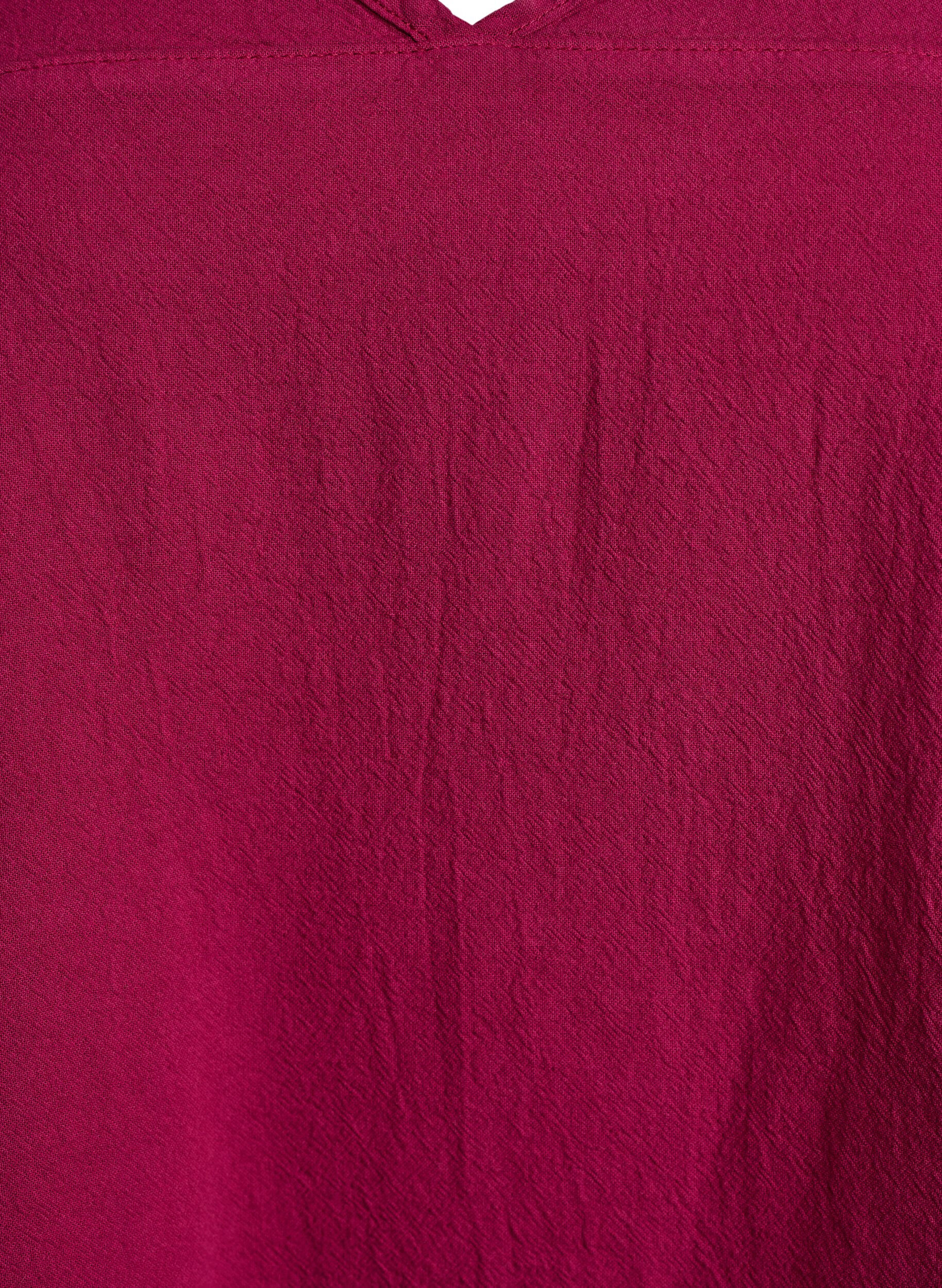 ZizziKurzarm Kleid aus Baumwolle, Rot, Packshot image number 2
