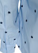 Hemdbluse mit Blumenstickerei, Blau, Packshot image number 3