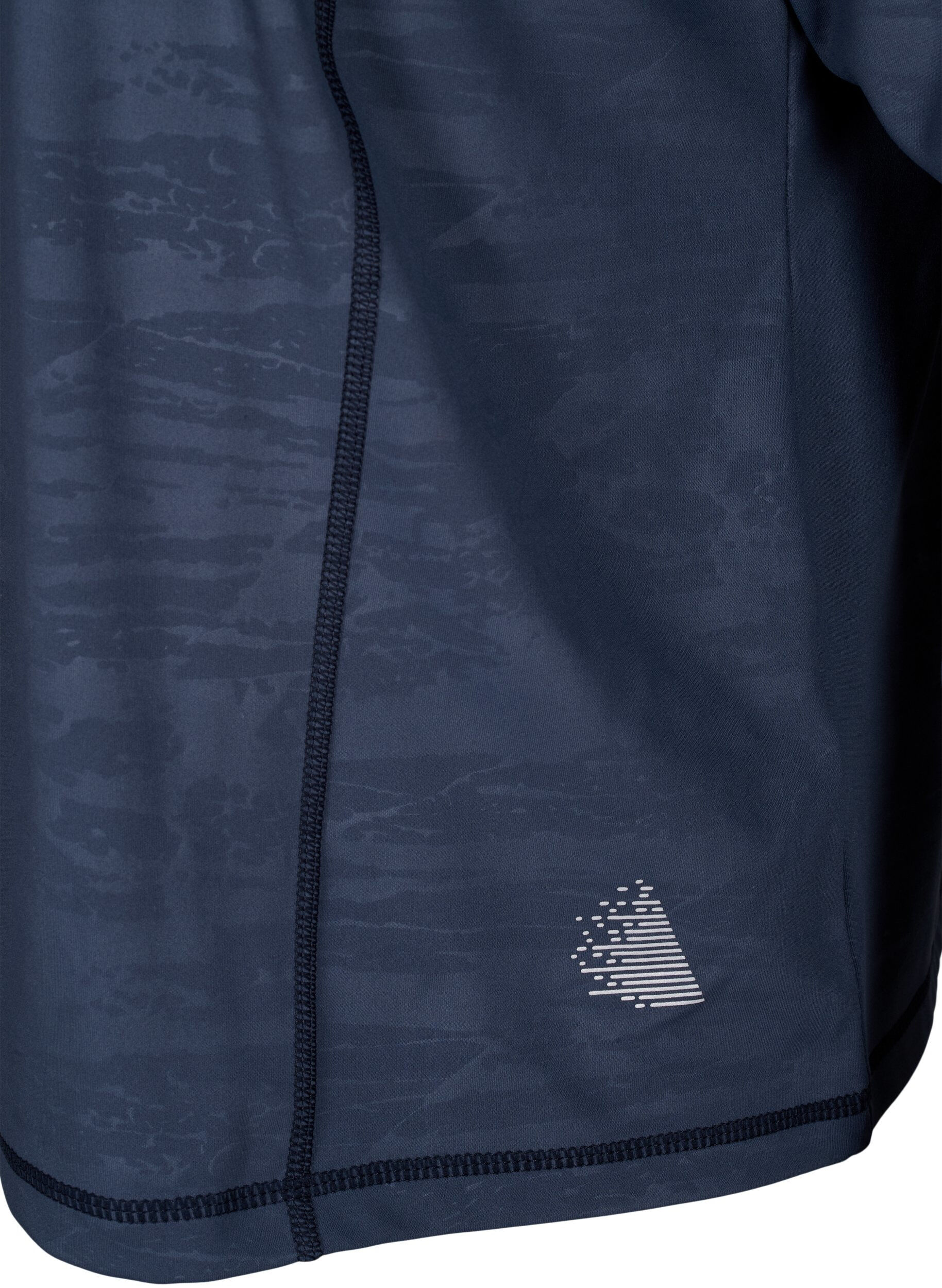 Zizzi  Trainingsbluse mit Rei&szlig;verschluss, Mood Indigo, Packshot image number 3