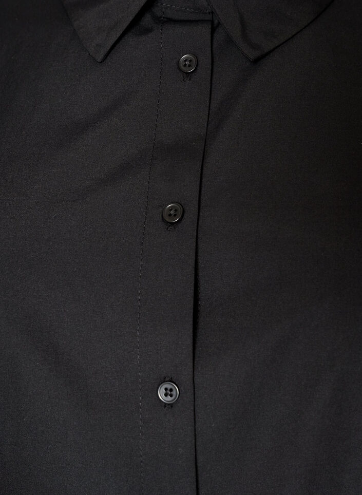 Lockere Bluse mit breiten Spitzen, Schwarz, Packshot image number 2