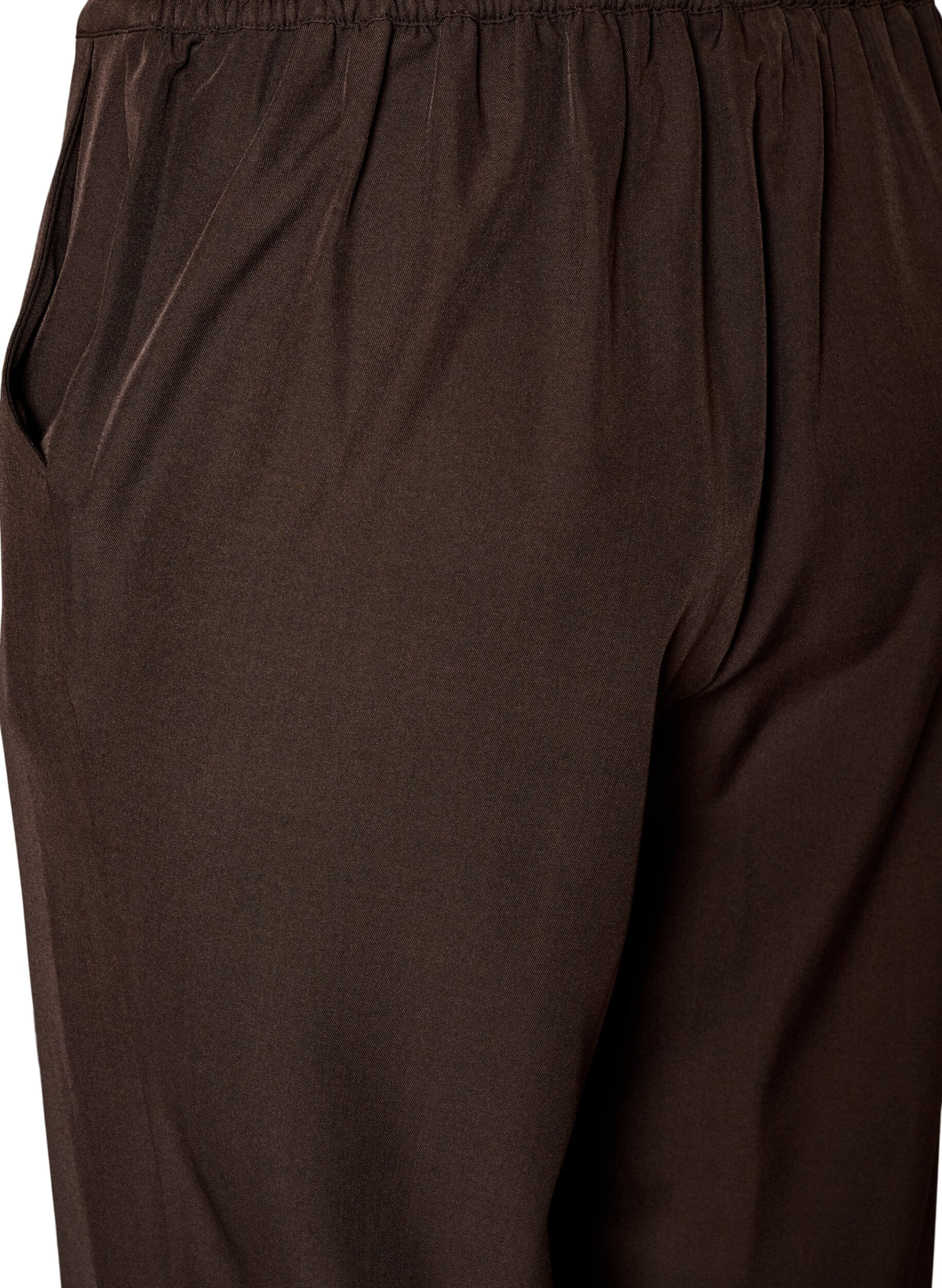 ZizziLockere Hose mit Taschen, Braun, Packshot image number 3