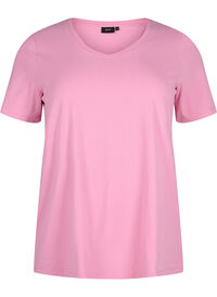 Einfarbiges basic T-Shirt aus Baumwolle