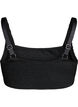 Bikinioberteil aus Krepp mit verstellbaren Trägern, Schwarz, Packshot image number 1