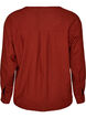Bluse aus Leinen und Viskose mit V-Ausschnitt, Rot, Packshot image number 1