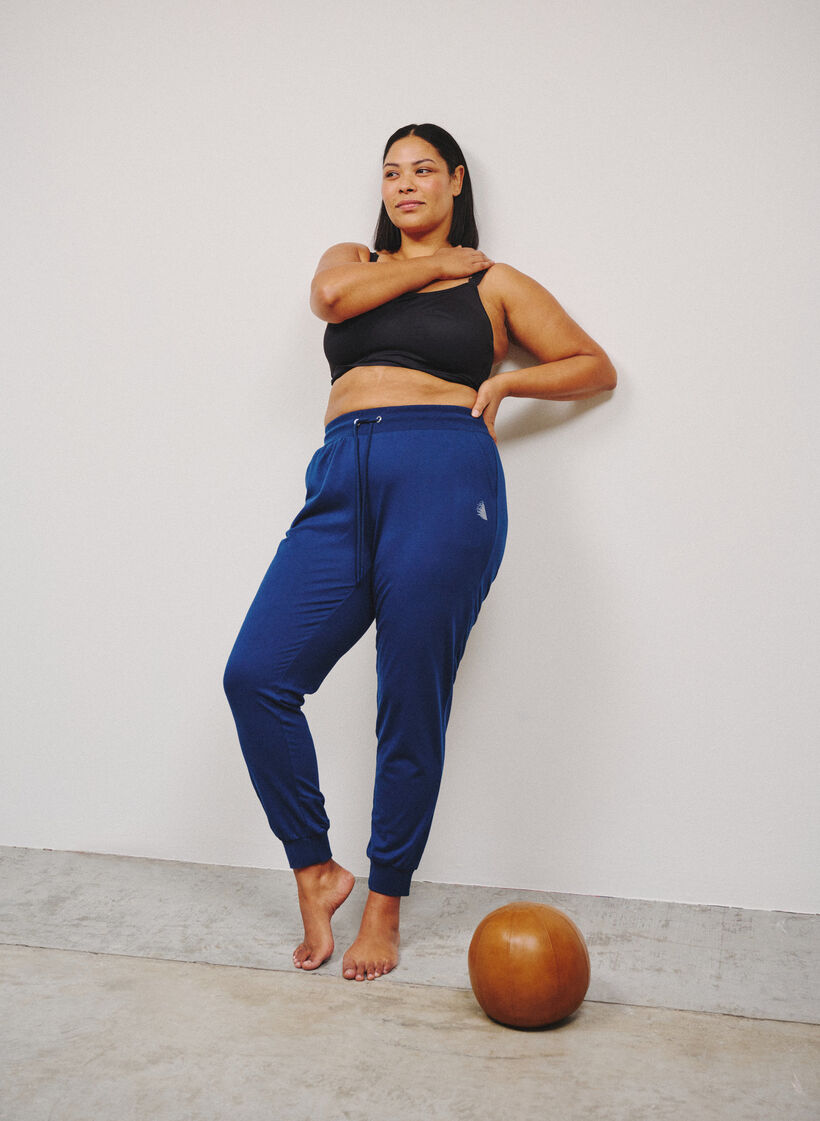 Lockere Trainingshose mit Taschen, Blau, Image image number 0